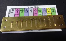 Tuning card and reed plate
