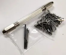 Screws, taps and pin vise